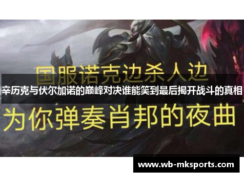 辛历克与伏尔加诺的巅峰对决谁能笑到最后揭开战斗的真相